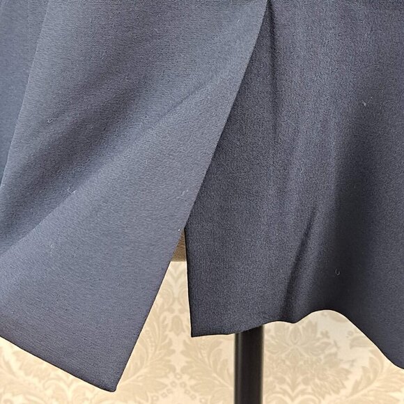 Ann Taylor Size 14 Navy Blue Blazer 1 Button Closure Long Sleeve Pockets NWT - Picture 7 of 14